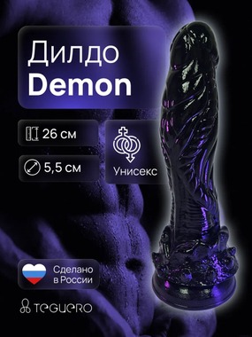 Дилдо фаллоимитатор Demon, черный, 26 см - фото NaN