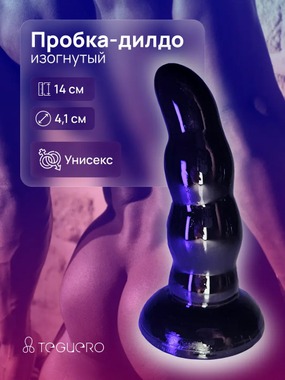 Дилдо фаллоимитатор Beads, черный, 14 см - фото NaN